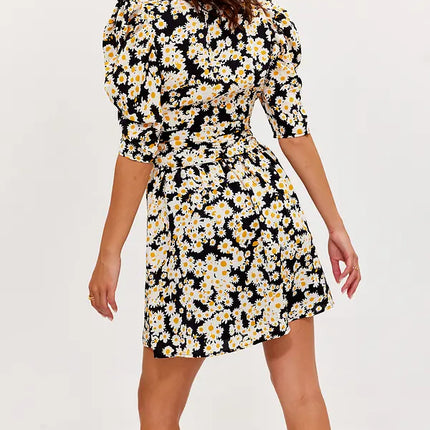 UNICORN Women's dress black floral xs s m l