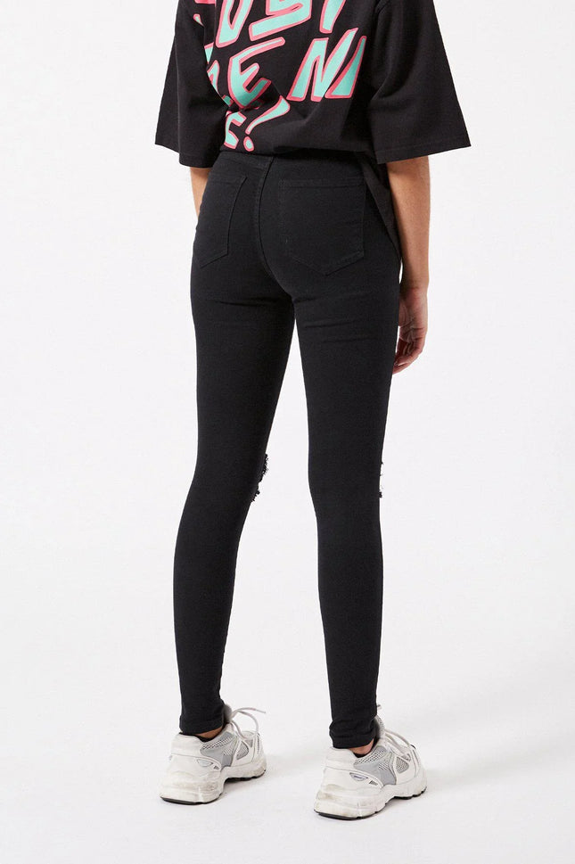 UNICORN Women's jeans black with holes s m l xl