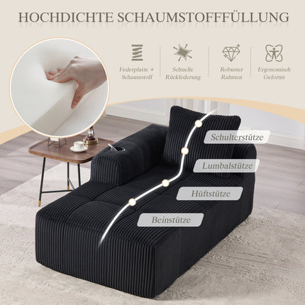 UNICORN Comfortable Recliner Sofa 158*93*61 Cm Beige Khaki Black Grey