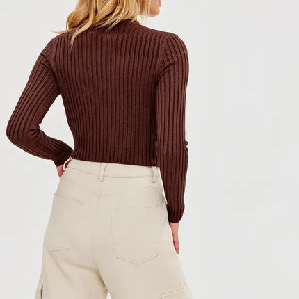 UNICORN Women's sweater turtleneck light green dark green brown white black pink blue xs s m l