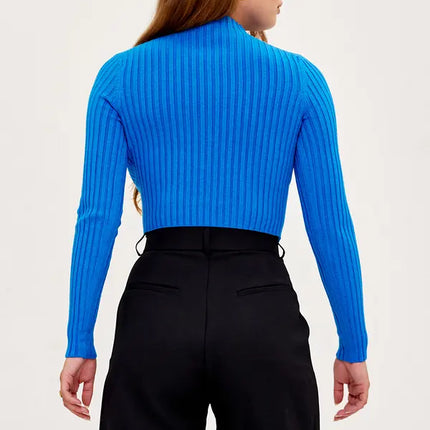 UNICORN Women's sweater turtleneck light green dark green brown white black pink blue xs s m l