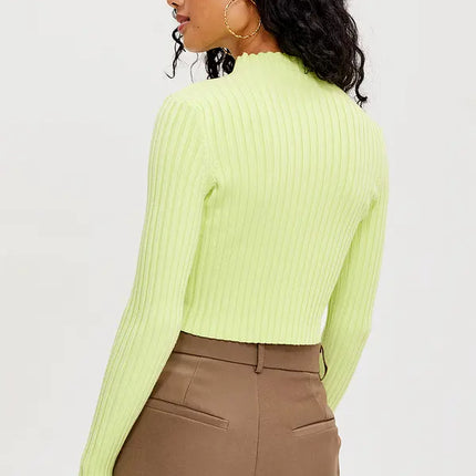UNICORN Women's sweater turtleneck light green dark green brown white black pink blue xs s m l