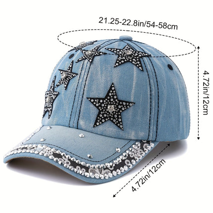 UNICORN Unisex Rhinestone Cowboy Baseball Cap
