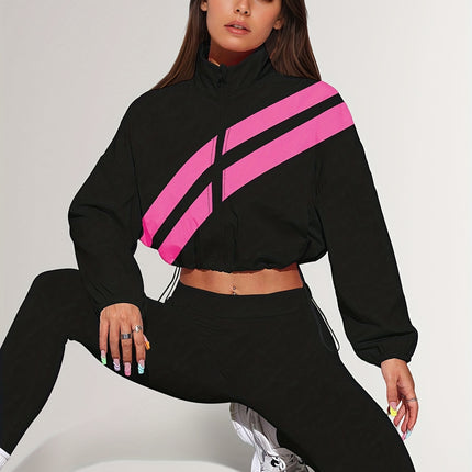 UNICORN Sports Zip-Up Stand Collar Jacket with Drawstring Hem Suitable for Running s m l