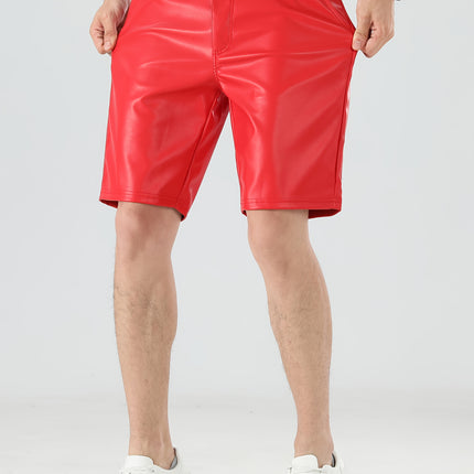 UNICORN Mens Faux Leather Shorts s m l xl xxl
