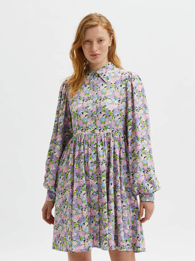 UNICORN Women's floral dress light purple xs s m l xl