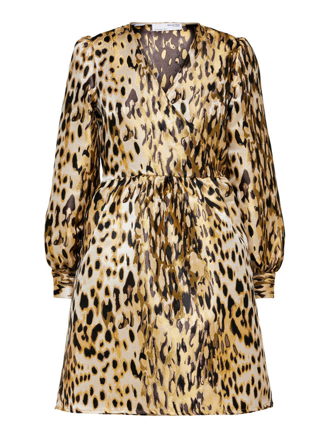 UNICORN Women's dress leopard print brown xs s m l xl