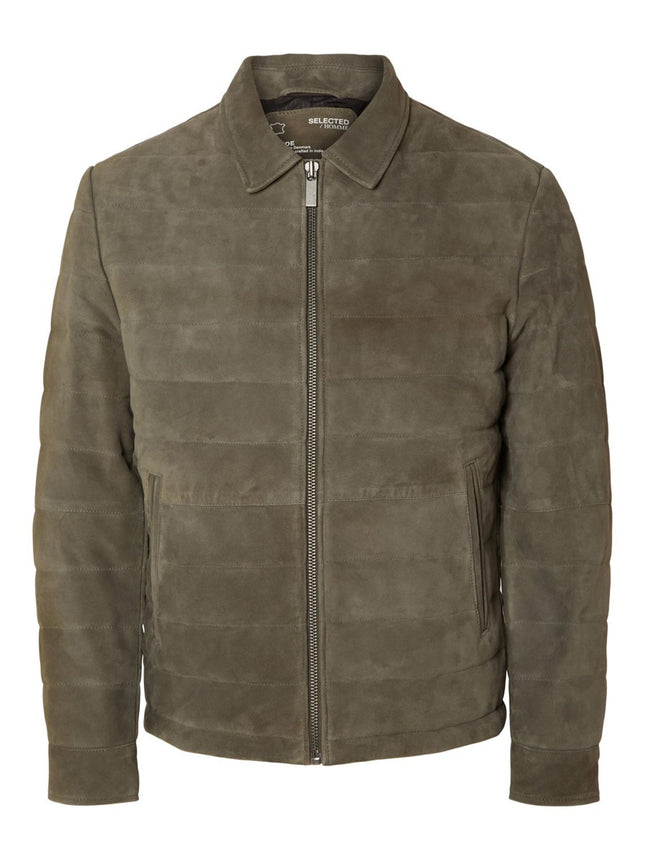 UNICORN Men's suede jacket olive green s m l xl xxl