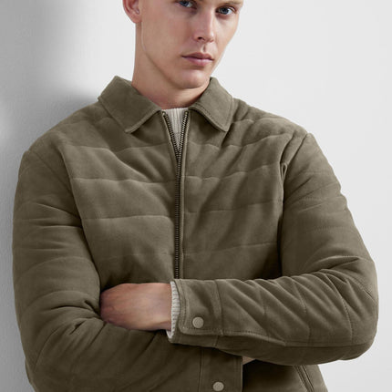 UNICORN Men's suede jacket olive green s m l xl xxl