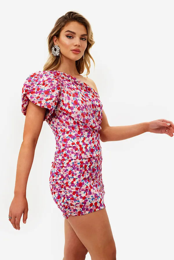 UNICORN Women's dress pink red purple floral xs s m l