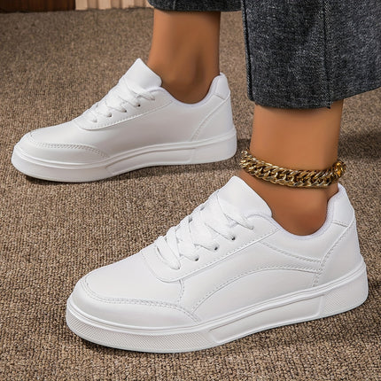 UNICORN Women'S Casual Sports Sneakers, Large Size White Skate Shoes