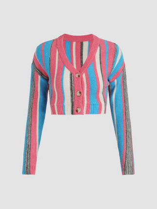 UNICORN Women's shirt top striped pink blue s m l xl