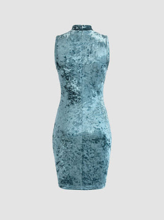 UNICORN Women's dress velvet blue xs s m l xl
