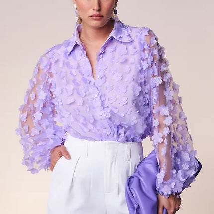 UNICORN Women's blouse purple pink mint dark pink blue xs s m l xl