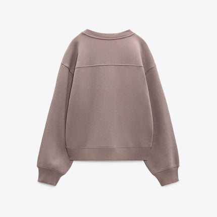 UNICORN Women's sweater hoodie sweater pink light blue light brown black ecru gray dark green s m l