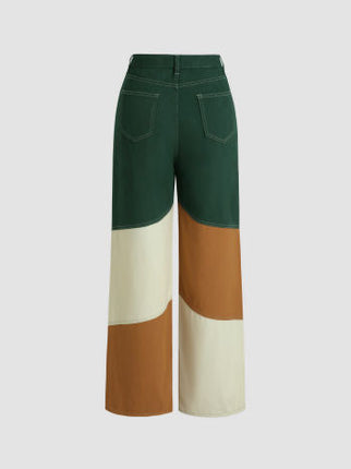UNICORN Women's jeans dark green beige brown s m l xl