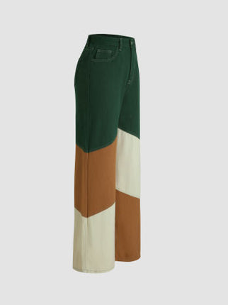 UNICORN Women's jeans dark green beige brown s m l xl