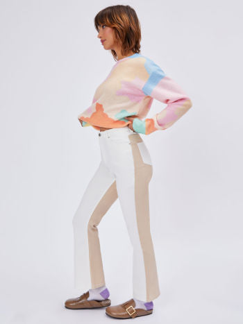 UNICORN Women's pants white with brown xs s m l xl