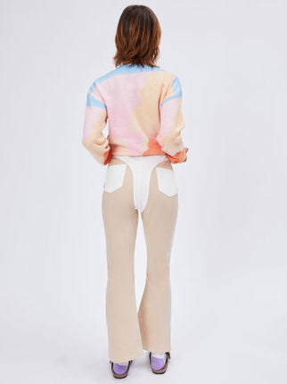 UNICORN Women's pants white with brown xs s m l xl