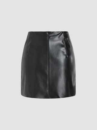 UNICORN Women's leather skirt brown beige black xs s m l xl