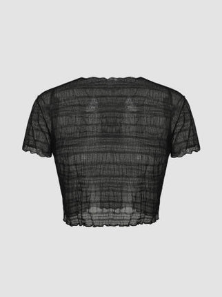 UNICORN Women's shirt top ribbed black xs s m l xl