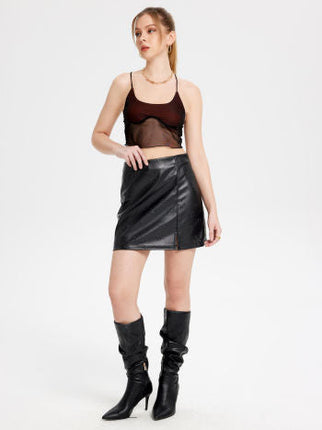 UNICORN Women's leather skirt black xs s m l xl