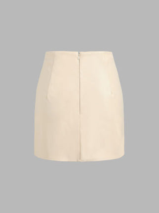 UNICORN Women's leather skirt brown beige black xs s m l xl