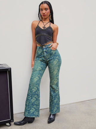 UNICORN Women's jeans blue green xs s m l xl
