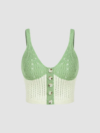 UNICORN Women's shirt top light green cream white s m l