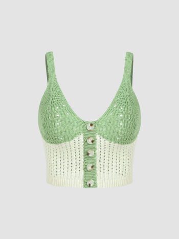 UNICORN Women's shirt top light green cream white s m l
