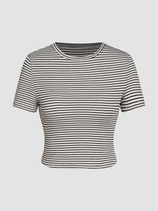 Dames shirt top wit bruin xs s m l