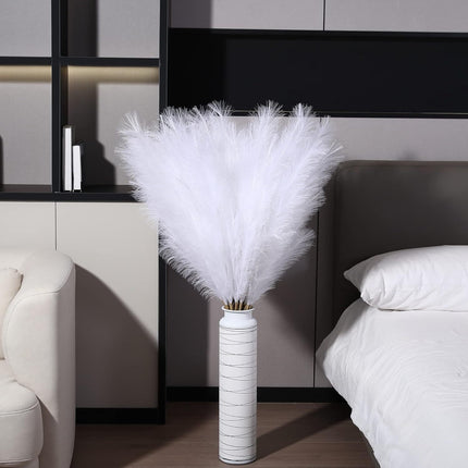 UNICORN 19 Bundles  31.89-Inch Artificial Pampas Grass Plants Beige/mixed/Brown/Black/white