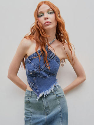 UNICORN Women's shirt top denim blue s m l xl