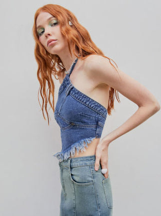 UNICORN Women's shirt top denim blue s m l xl