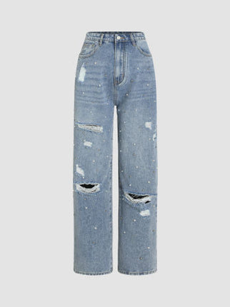 UNICORN Women's jeans glitter blue xxs xs s m l xl