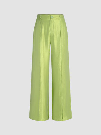 UNICORN Women's wide leg pants light green S M L XL