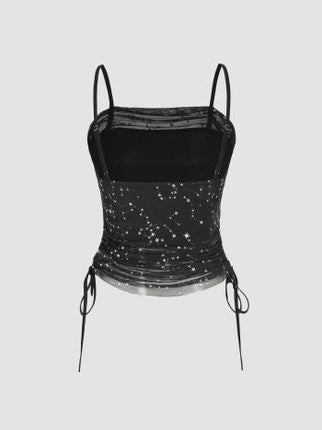 UNICORN Women's shirt top glitter black xs s m l xl