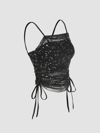 UNICORN Women's shirt top glitter black xs s m l xl