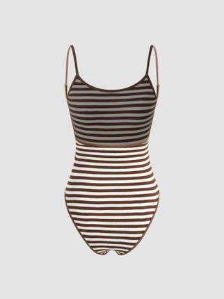 UNICORN Women's bodysuit brown cream white s m l xl