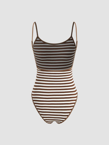 UNICORN Women's bodysuit brown cream white s m l xl