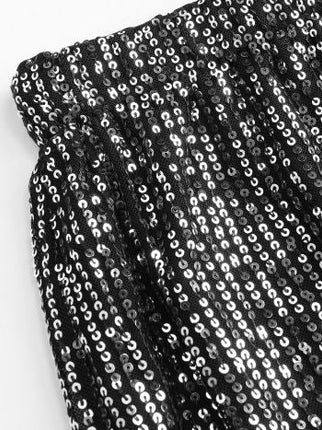 UNICORN Women's pants glitter black s m l