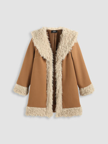 UNICORN Women's coat fur light brown beige s m l xl