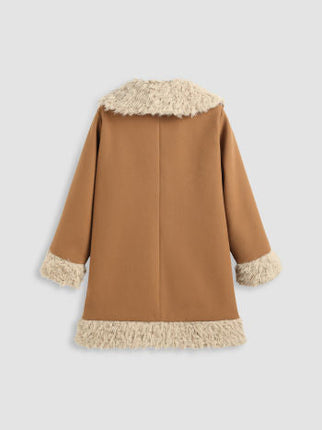 UNICORN Women's coat fur light brown beige s m l xl