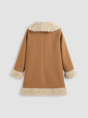 UNICORN Women's coat fur light brown beige s m l xl