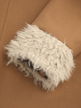 UNICORN Women's coat fur light brown beige s m l xl