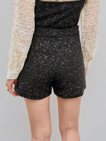 UNICORN Women's shorts glitter black xs s m l xl