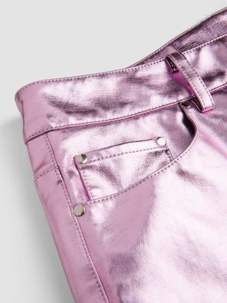 UNICORN Women's pants pink metallic xs s m
