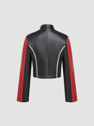 UNICORN Women's leather jacket black red white s m l xl