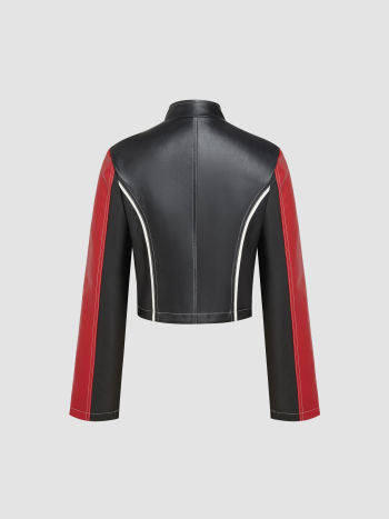 UNICORN Women's leather jacket black red white s m l xl