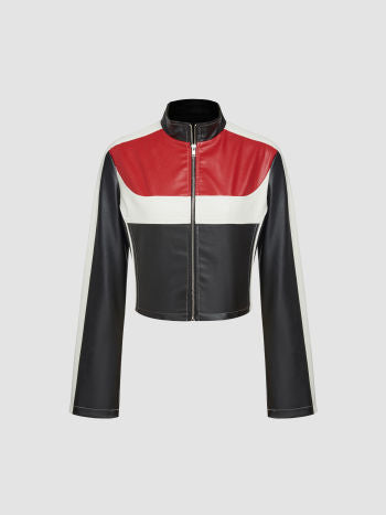 UNICORN Women's leather jacket black red white s m l xl